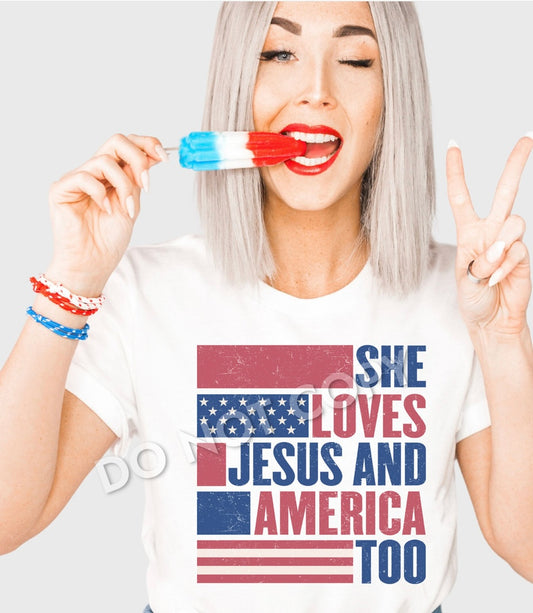 Preorder- She loves Jesus and America too