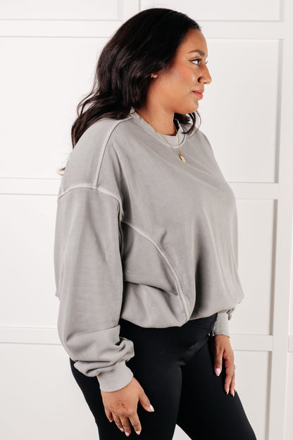 Beyond the Basics Pullover in Sleet